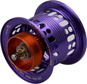 HEIGHTEN Reel Spool 2-Stage Adjustable Daiwa Bait Reel Replacement Spool with Bearing for Steez/Gillion/Ryoga/More Than/Silver Wolf