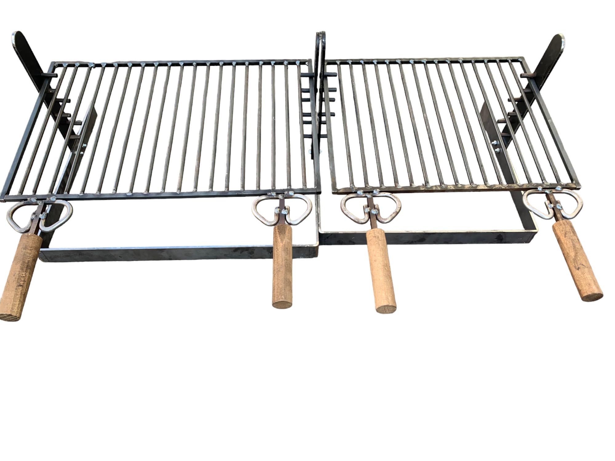 GRIGLIA BISTECCHIERA PER BARBECUE IN FERRO GRATICOLA PESANTE 100x40 CM REGOLABILE IN ALTEZZA