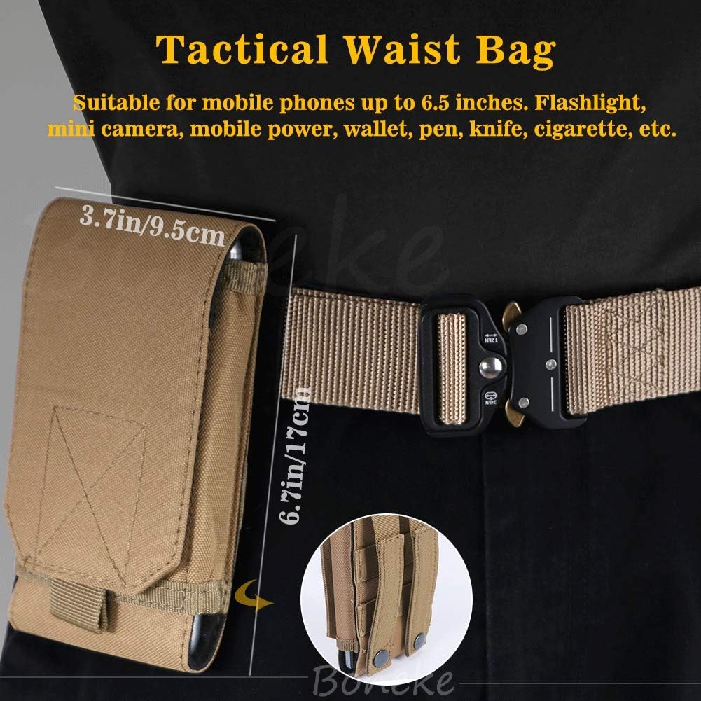 Tactical Belt, Military Nylon Web Belt for men, with Heavy Duty Quick Release Buckle, police Belt used for military training - Image 2