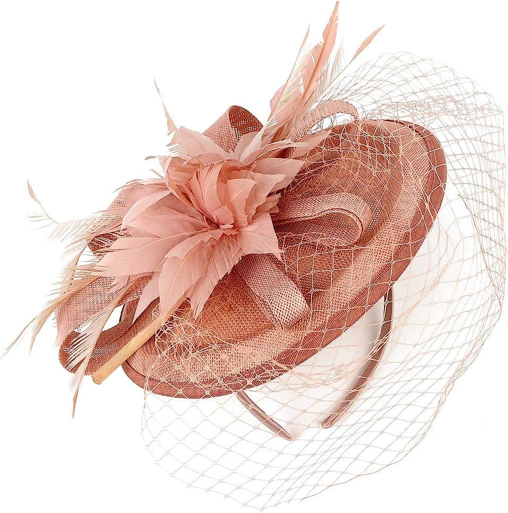 Bibi chapeau de thé blanc pour femme avec pince pour coiffure mariage stable