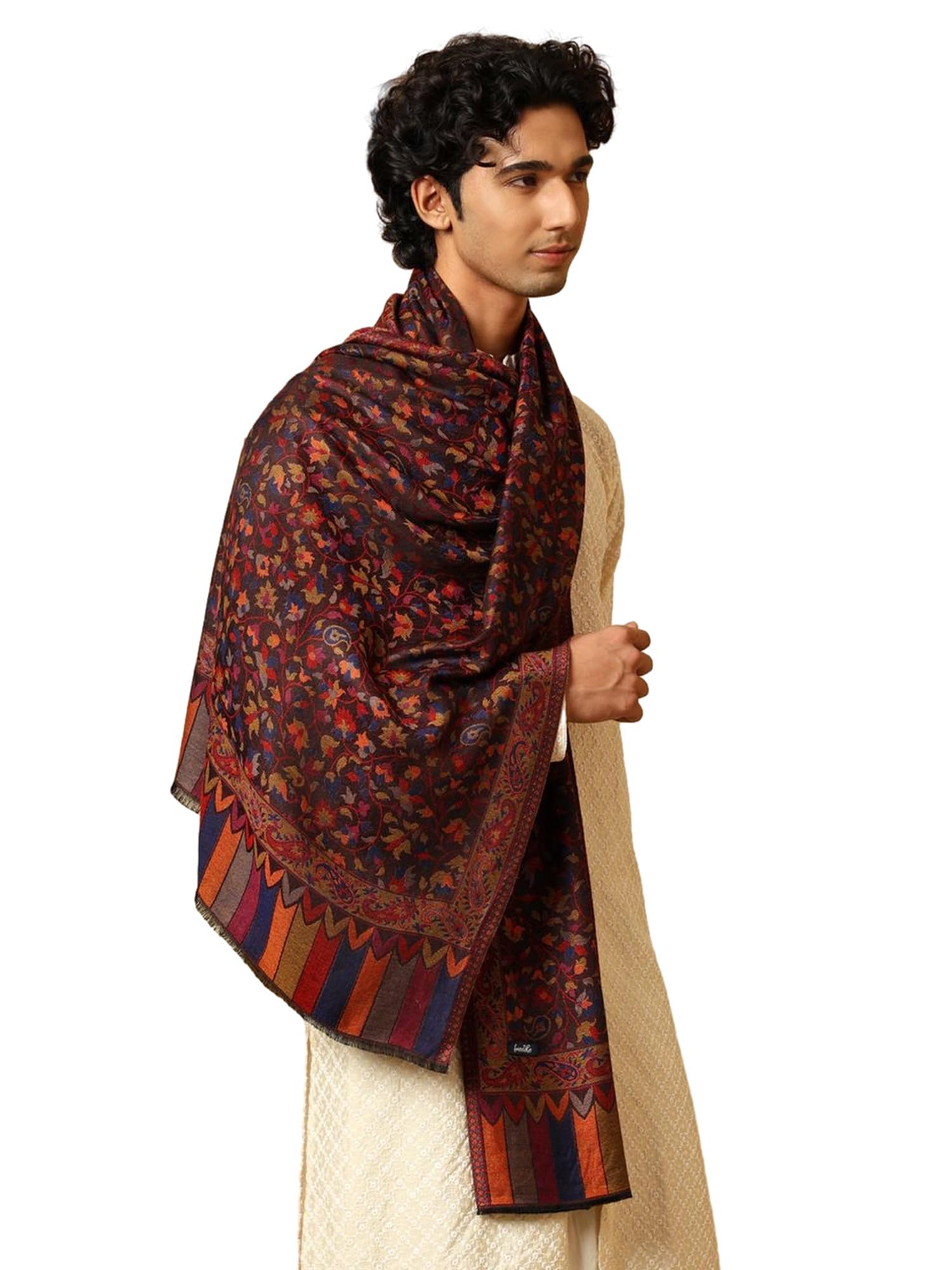 tweedle Silky Soft Bamboo Stole for Men, Natural Modal Scarf for Gents | Size – 28 x 80 Inches-picture-46