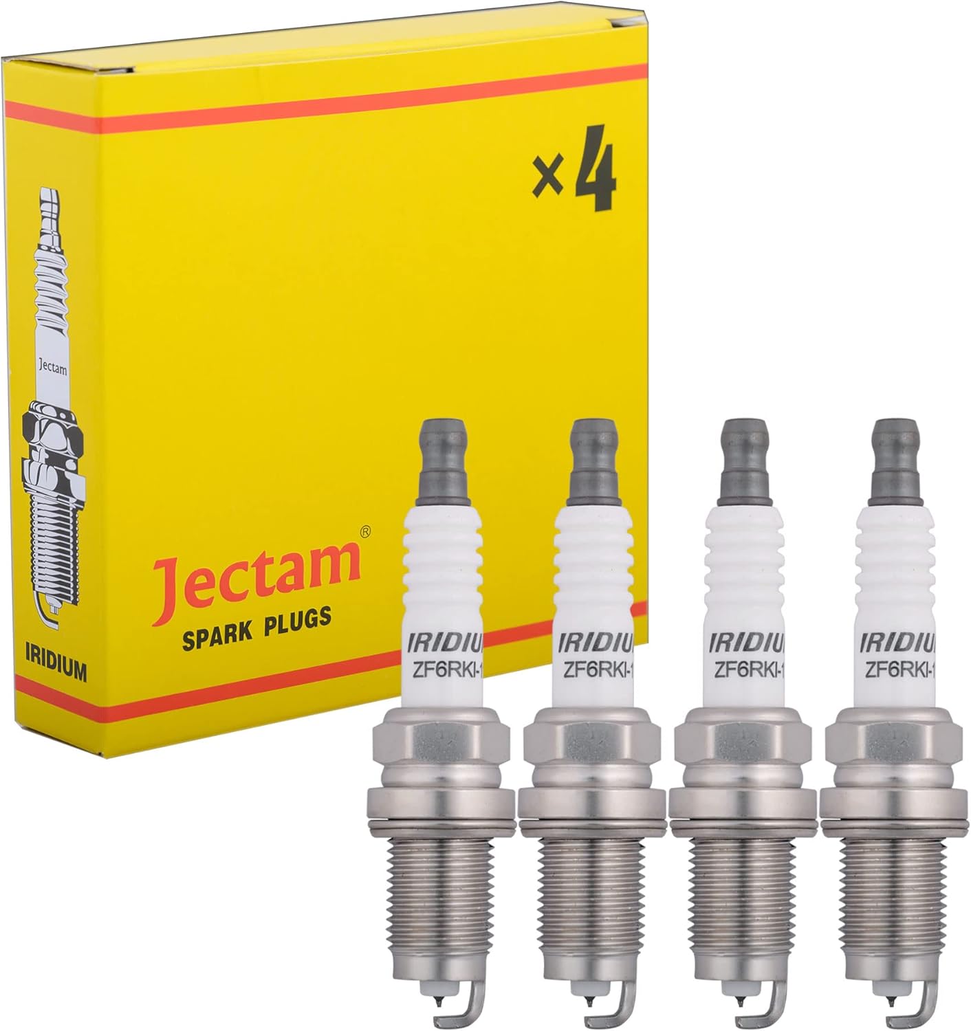 Iridium Spark Plugs 4 PCS IZFR6K11 6994 Automotive Replacement Spark Plugs Compatible with Honda Accord 2003-2007, Acura CL 2003, RL 2005-2008, TL 2004-2008, 9807B-5617W PZT1F PZT2F PZT2FF4