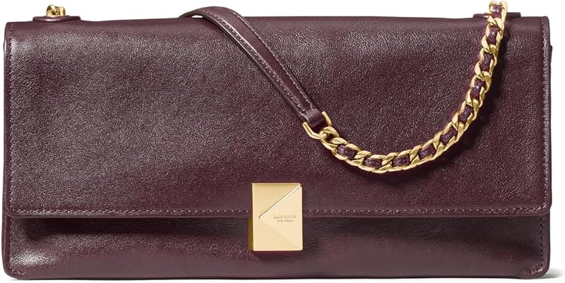 Bolso de hombro suave de cuero esmaltado decorativo