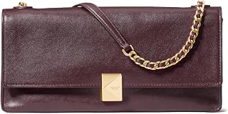 Bolso de hombro suave de cuero esmaltado decorativo