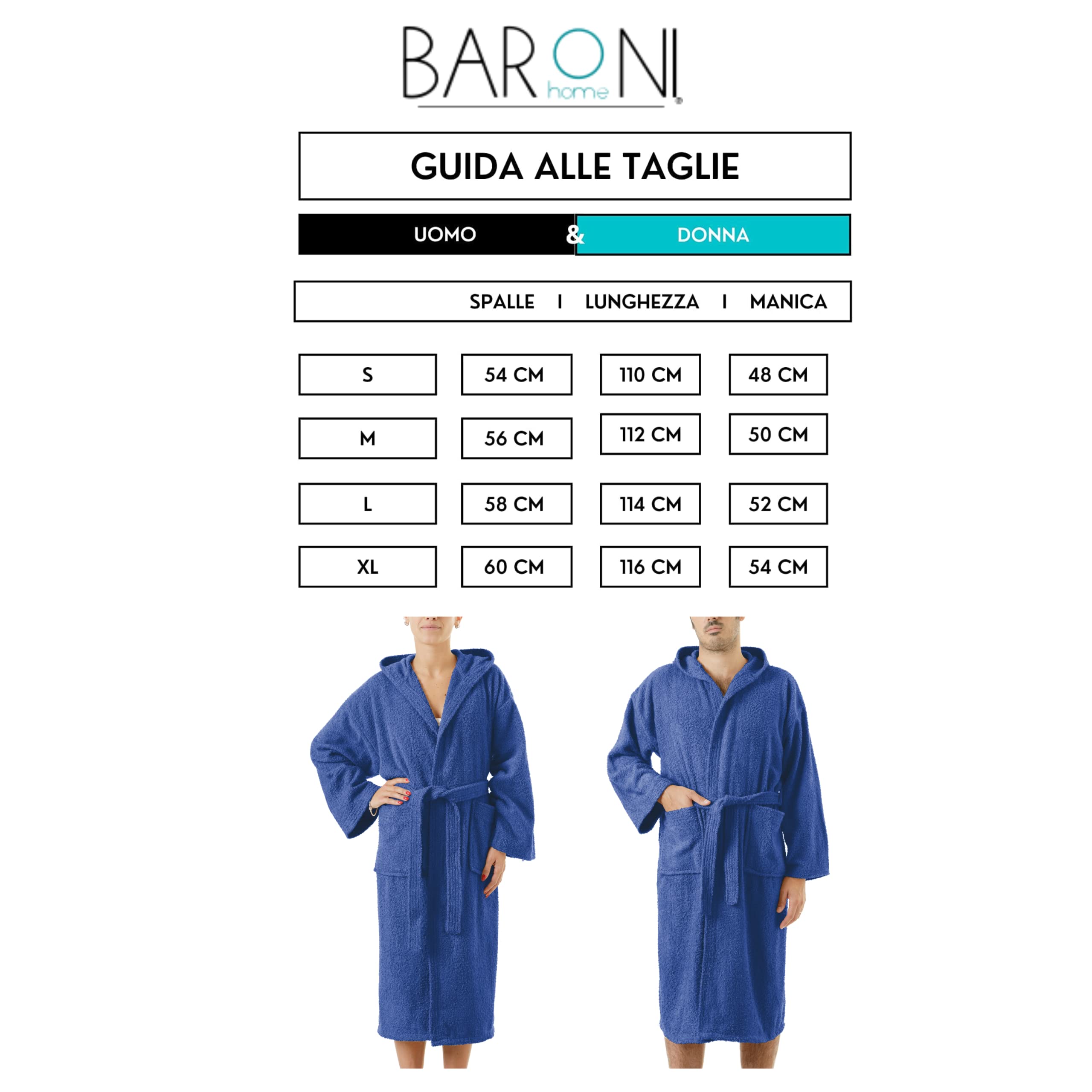 Amazon Essential Donna Baroni Home Accappatoio Spugna Con