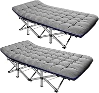 Vista 16 de ABORON Catre de Campamento para Adultos de 28" Extra Ancho, Paquete de 2 Catres Oxford 1200D Resistentes para Dormir, Cama de Campamento Plegable