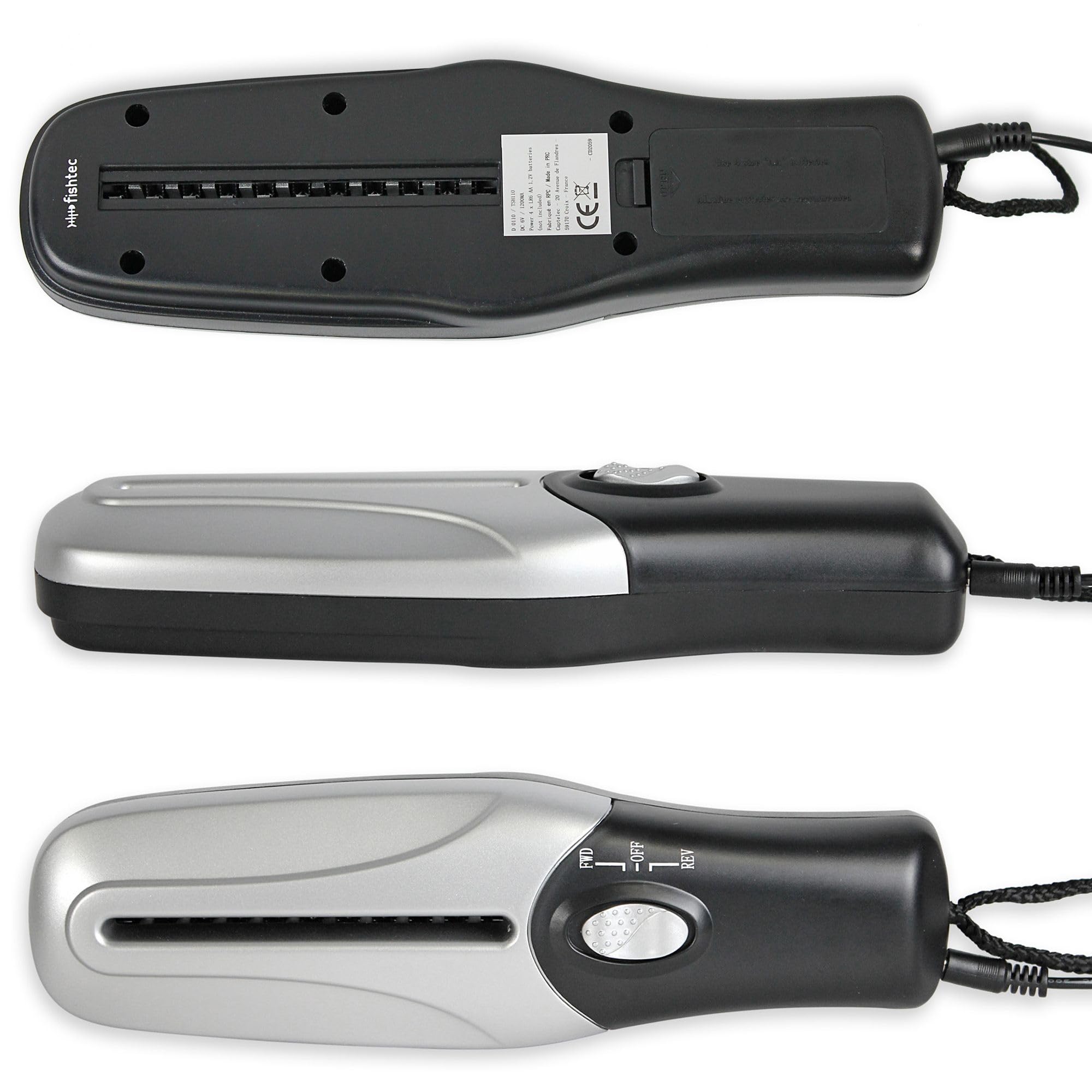 Distruttore di documenti cartacei elettrico - Portatile/Compatto - Sminuzzatrice Trituracarta - Taglio Rapido - Alimentazione: Pile/USB - 26 x 8 CM - Grigio & Nero
