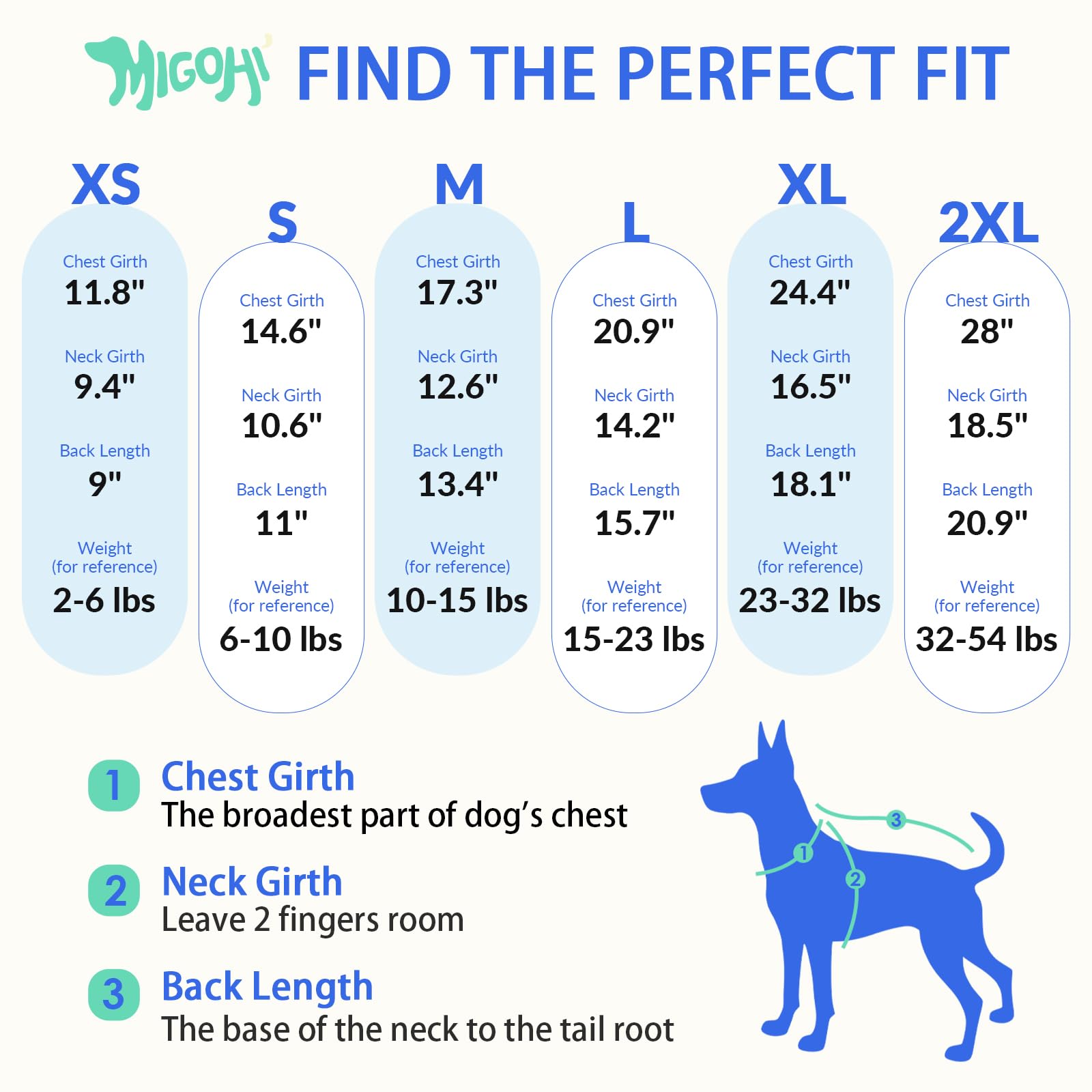MIGOHI Pull coupe-vent pour chien teckel extensible pour les jours froids