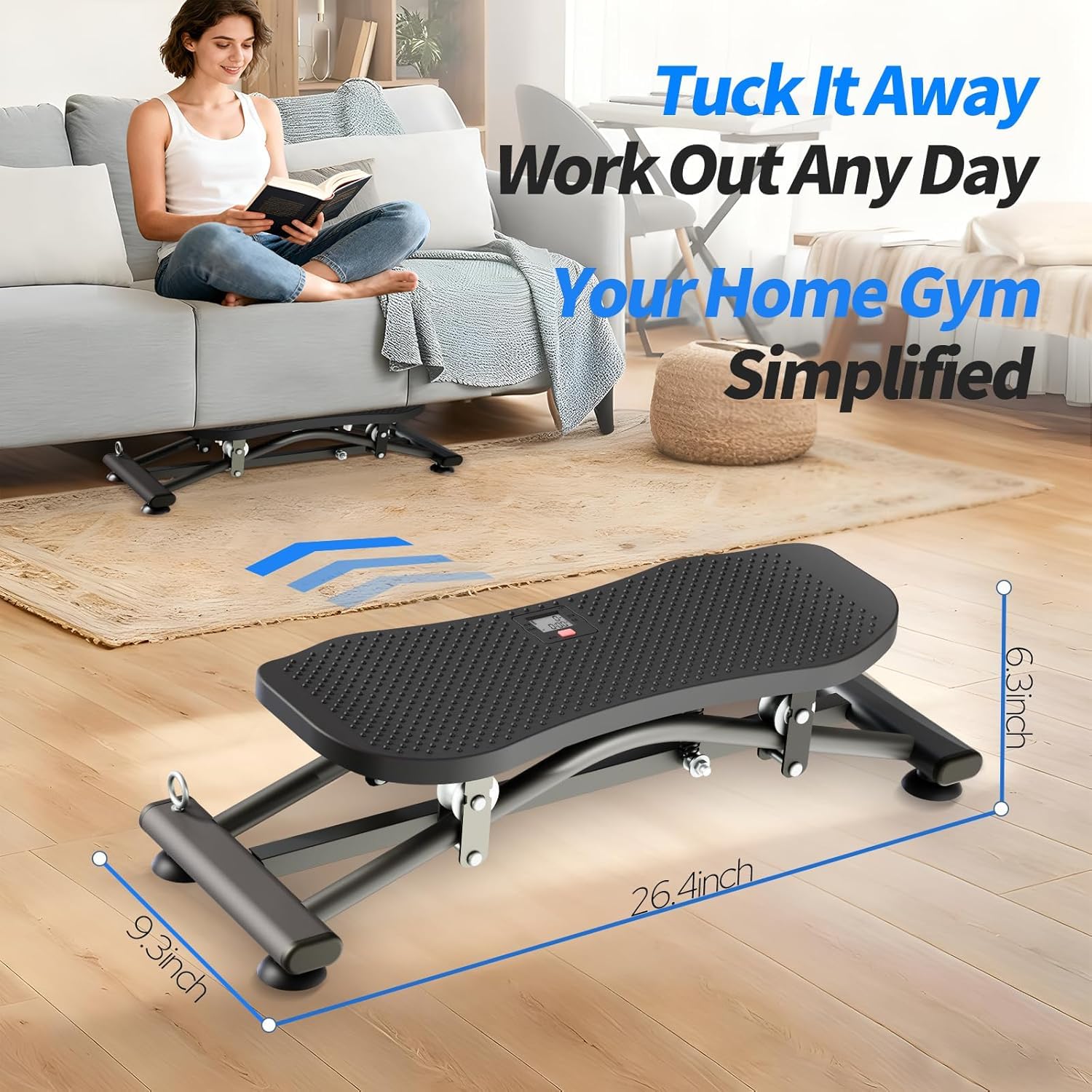 【JACKONE】MOSSBOARDS FIFTY BALANCE IGNOTI Balance Board for Adults, Ski Machine Exercise Equipment