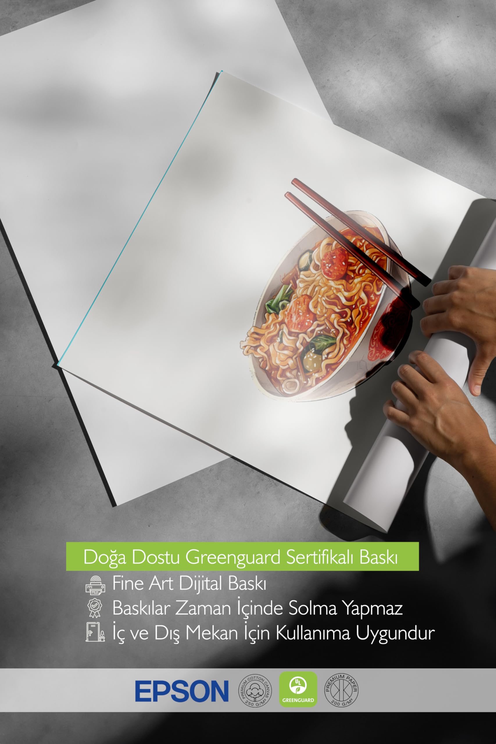 Zestia Ahşap Çerçeveli Tablo, Ramen Kasesi, Mutfak Dekoru, Eğlenceli Tipografi Poster No: 106637 30 x 40