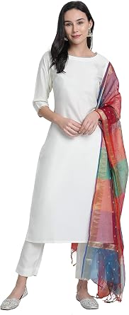 Janasya Indian Poly Silk Lehenga Choli with Dupatta for Women