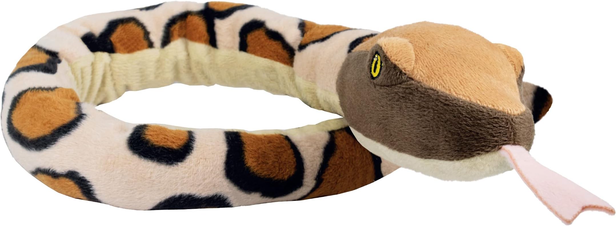 Deluxebase EcoBudten Sssnakes - Myanmar Python Small Snake Plush Made with Recycled Plastic Bottles. This Eco-Friendly Snake Plush for Boys and Girls