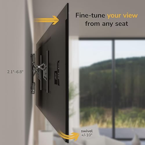 Miniatura 5 de Mount-It! Soporte de pared para TV de inclinación extensible avanzado para televisores de 37 a 90 pulgadas, soporte resistente de 2.1 pulgadas de