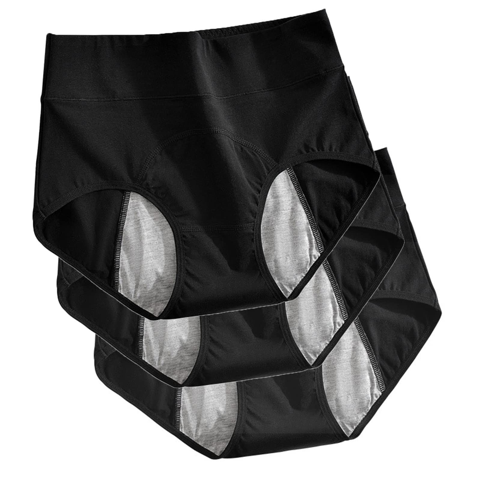 Générique 3 Pièces Culotte D'incontinence Urinaire, Anti-fuites Physiologique De Protection, Lavable Avec Zone Absorbante Anti-Fuite Pour Femmes