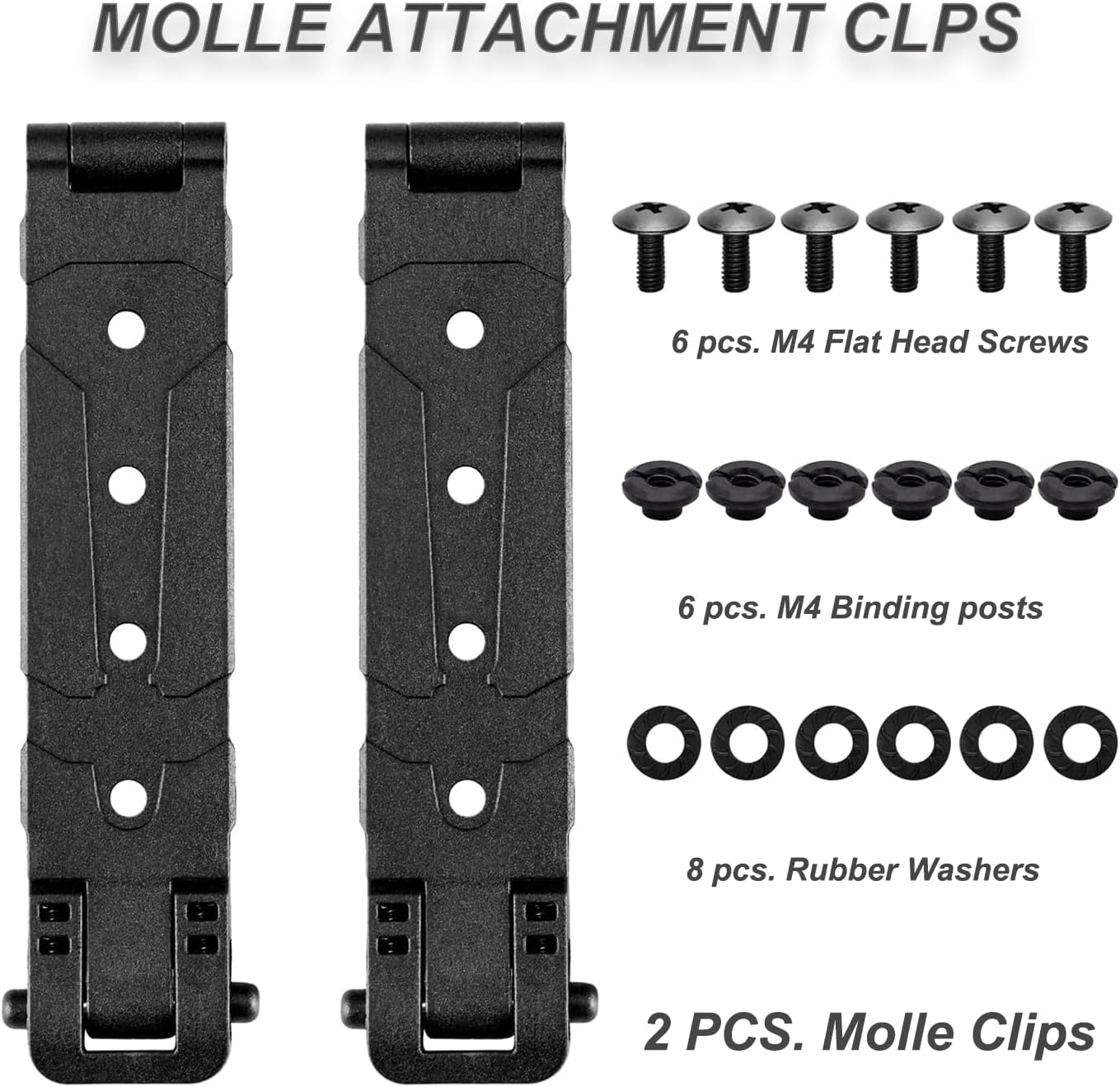 Tactical Radio Holster with Molle Vest Clip, Portable Radio Case Compatible with Motorola APX8000 APX6000 Radios with Quick-access Controls Rugged Hard Shell Black - Image 2