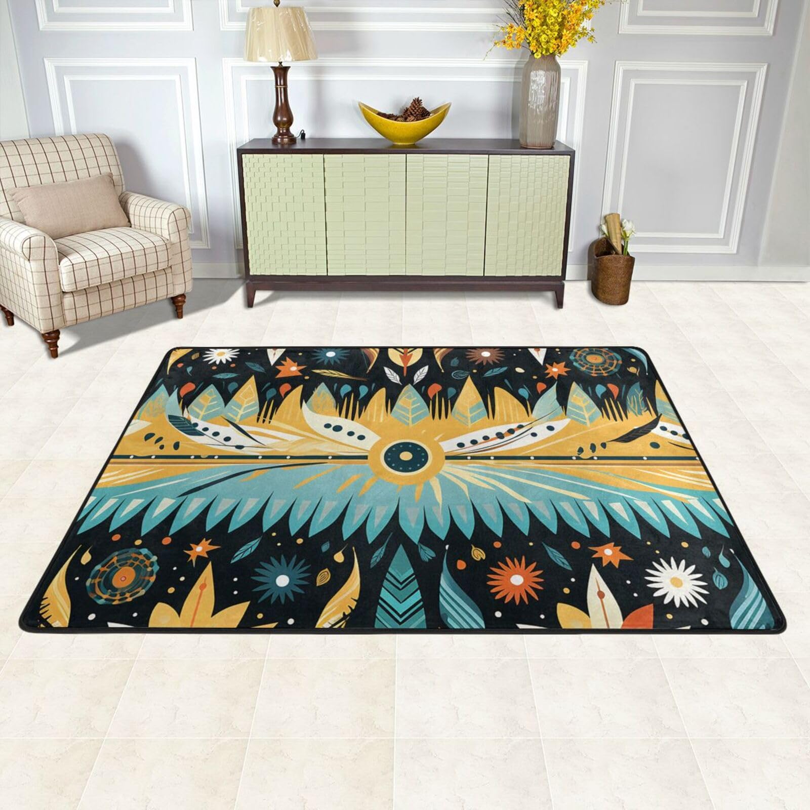 Tapis de sol absorbant et antidérapant grand format lavable pour sécuriser vos pièces de vie