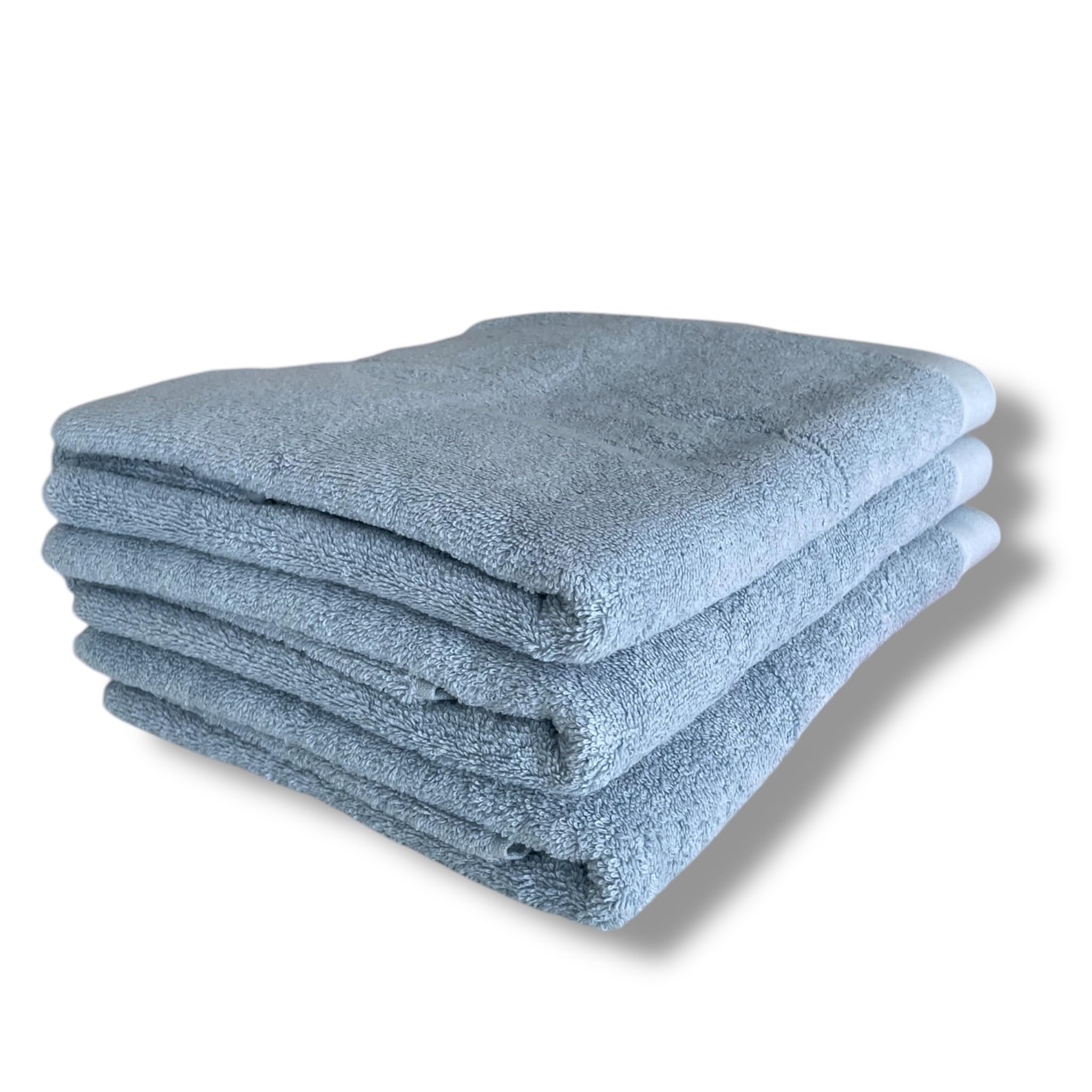 Bifulco Biancheria Set di 6 asciugamani in spugna di cotone 3 viso + 3 ospite 500 gsm Art. Torino (Azzurro)