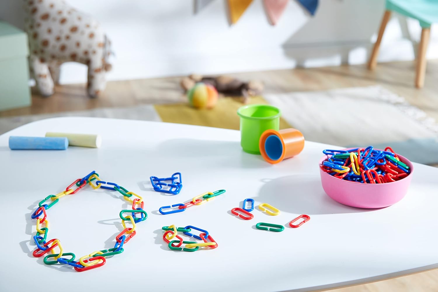 Learning Resources Link 'N' Learn Links - 500 Pieces, Ages 3+ Preschool Learning Supplies, Toddler Learning Toys