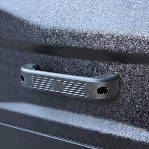 Miniatura 10 de METYOUCAR Aleación de aluminio del coche Interior puerta Agarradera marco marco Trim para Land Rover Defender 110 90 (aleación rojo)
