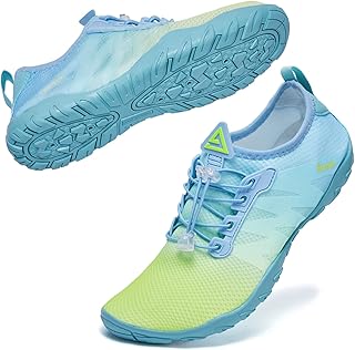 Racqua Water Shoes Men Women Quick Dry Gradient Colors Barefoot Aqua Athletic Sports Swim Surf Beach Shoes