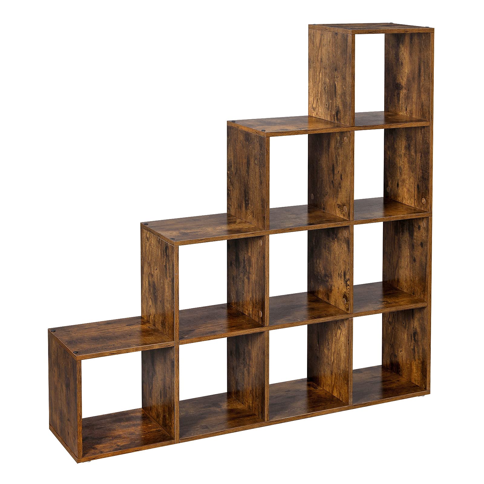 VASAGLE Bookshelves, 10Cube Bookcase, Room Divider, Display