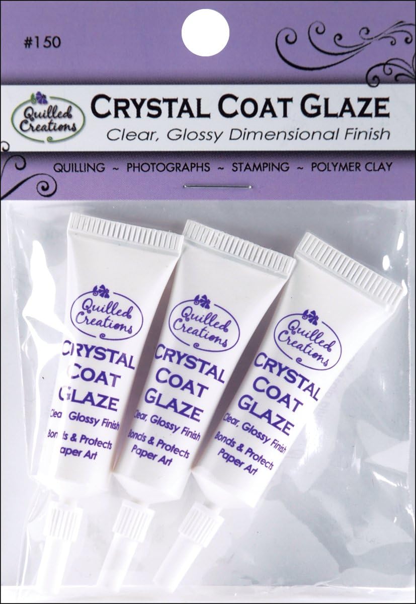 Quilled Creations Crystal Coat Glaze Kit, Multi-Colour, 1.9 x 7.87 x 10.92 cm