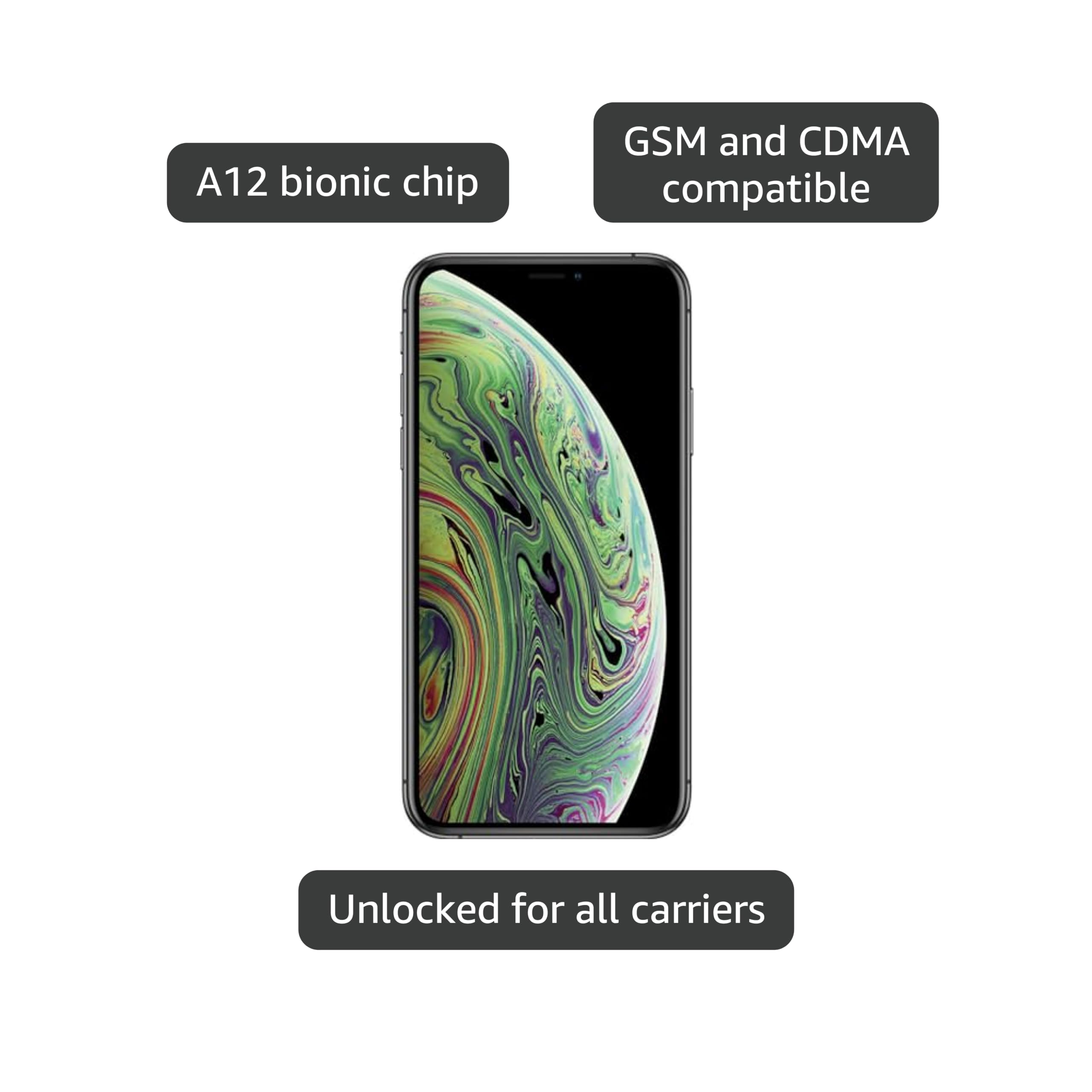 Amazon.com: Apple iPhone XS, US Version, 256GB, Space Gray