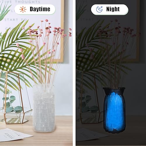 Miniatura 3 de 100 rocas para pecera, rocas de acuario que brillan en la oscuridad, piedras brillantes para pecera, jardín, decoración de estanques, 0.55 pulgadas,