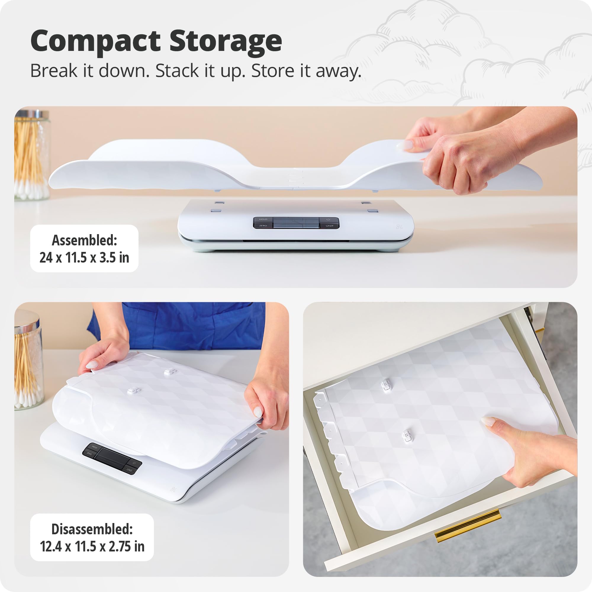 Baby Scales, Digital Baby Weighing Scales With Tray | High - View #5