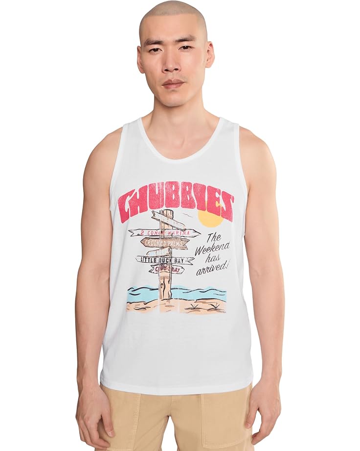 Chubbies Chubbies The Fork In The Road (non Pocket Graphic Tank) - Main View
