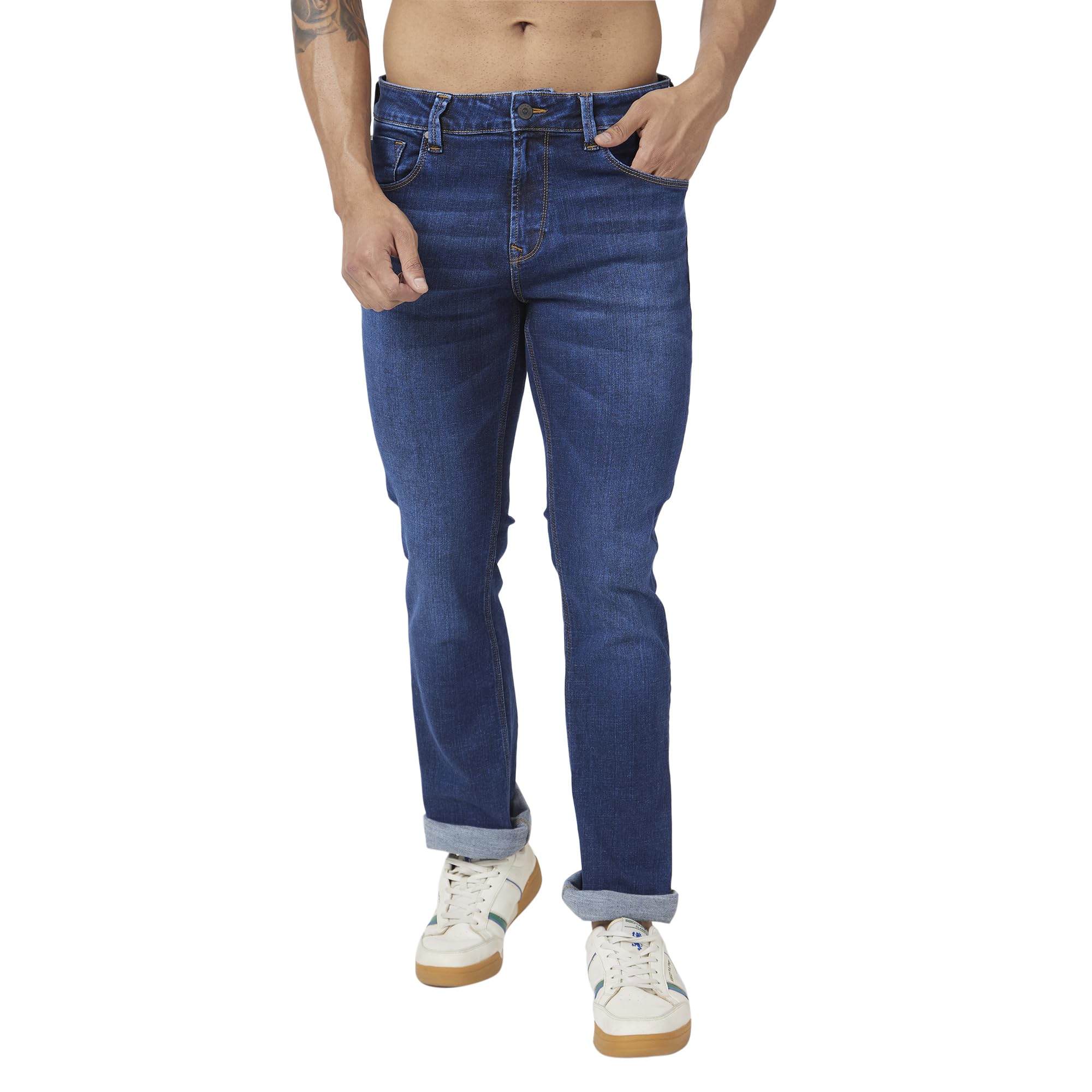 spykar Men's Rafter Regular Fit Mid-Rise Jeans-picture-20