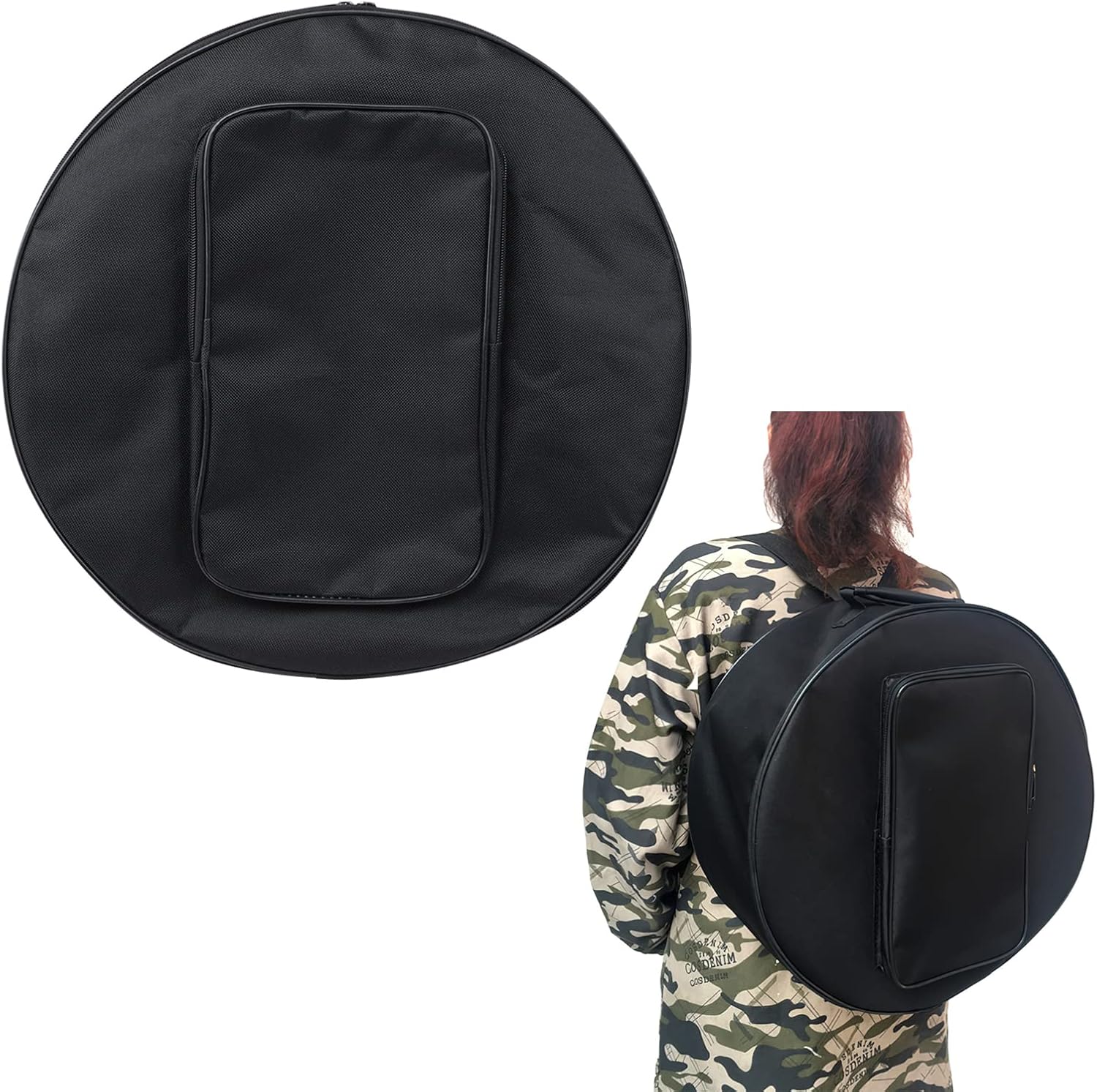 15.7in Snare Drum Bag Drum Backpack Case with Adjustable