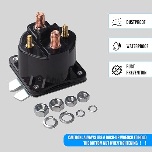 Miniatura 5 de CIOM Solenoide de remolque volquete 12V 4 terminales 100 amperios Kti solenoide reemplazo para SAZ4201GJ 7522 SAZ-4201ER 070009 190107 KTI Unidad