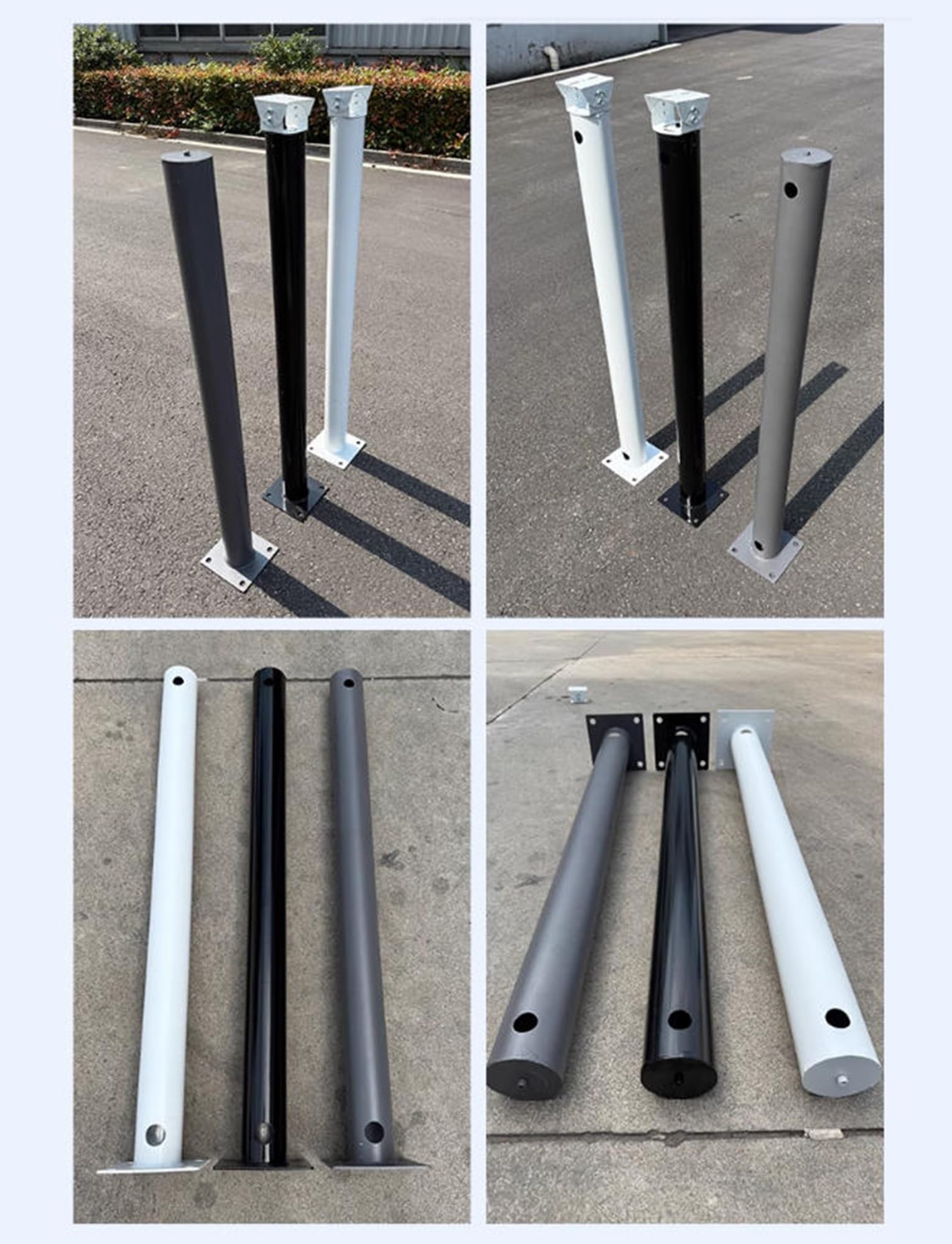 Poste para cámara, Soporte Universal para cámara de Seguridad con articulación y Tornillos - Poste Ajustable de 50 cm/19,69 Pulgadas para vigilancia, Soporte de monitoreo Negro para Uso en e
