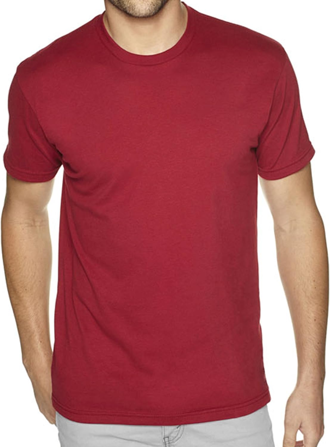 EXIT 26 Men's Premium Ultra Soft Sueded Jersey Crewneck Plain & Heather T-Shirts (Regular - 3XL Sizing) - Image 3