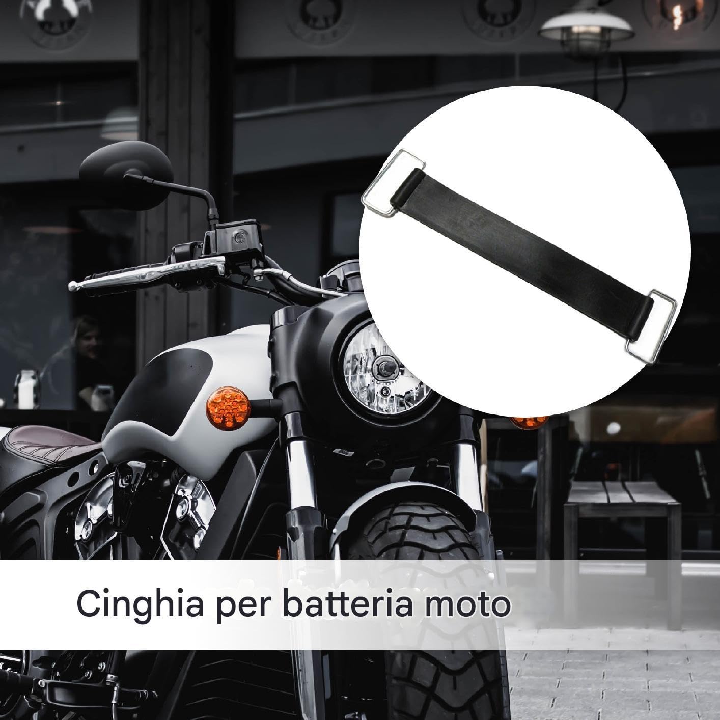 Per Batteria Per Moto, Per Elastico Per Batteria | Fascetta Per Moto Estensibile -Vano, Sostituzione Portabatteria Portatile Per Esterni