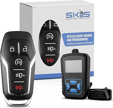5 Buttons Smart Remote Key Fob Replacement Kit for Ford F150 Key 2015 2016 2017 Ford F-150 Smart Keyless Entry Remote Fob DIY M3N-A2C31243300 164-R8117