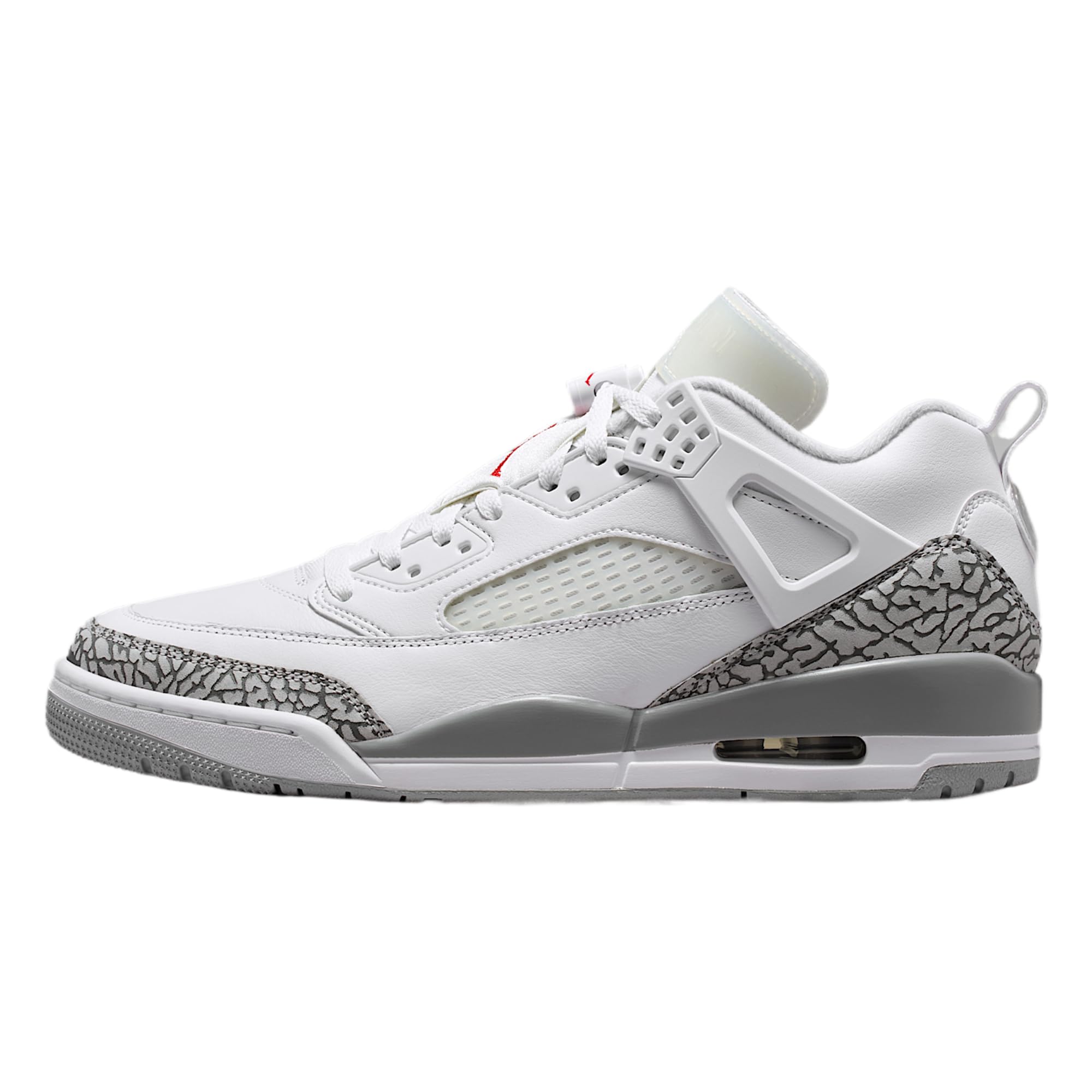 Jordan Spizike Low Mens Shoes White Varsity Red Cool Grey Wolf Grey Size 8