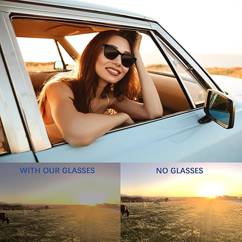 Miniatura 6 de STASTEND Paquete de 4 lentes de sol bifocales de lectura para mujeres y hombres, lentes de lectura solar UV400