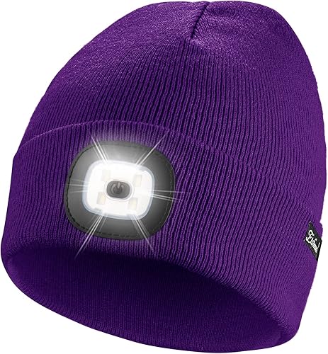 Miniatura 73 de Etsfmoa Gorro unisex con la luz, regalos para hombres, papá, padre, gorras recargables por USB