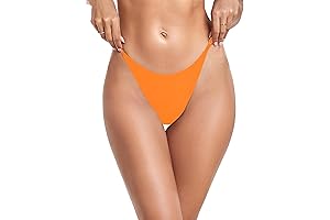 Women's Adjustable High Cut Thong Bikini Bottom