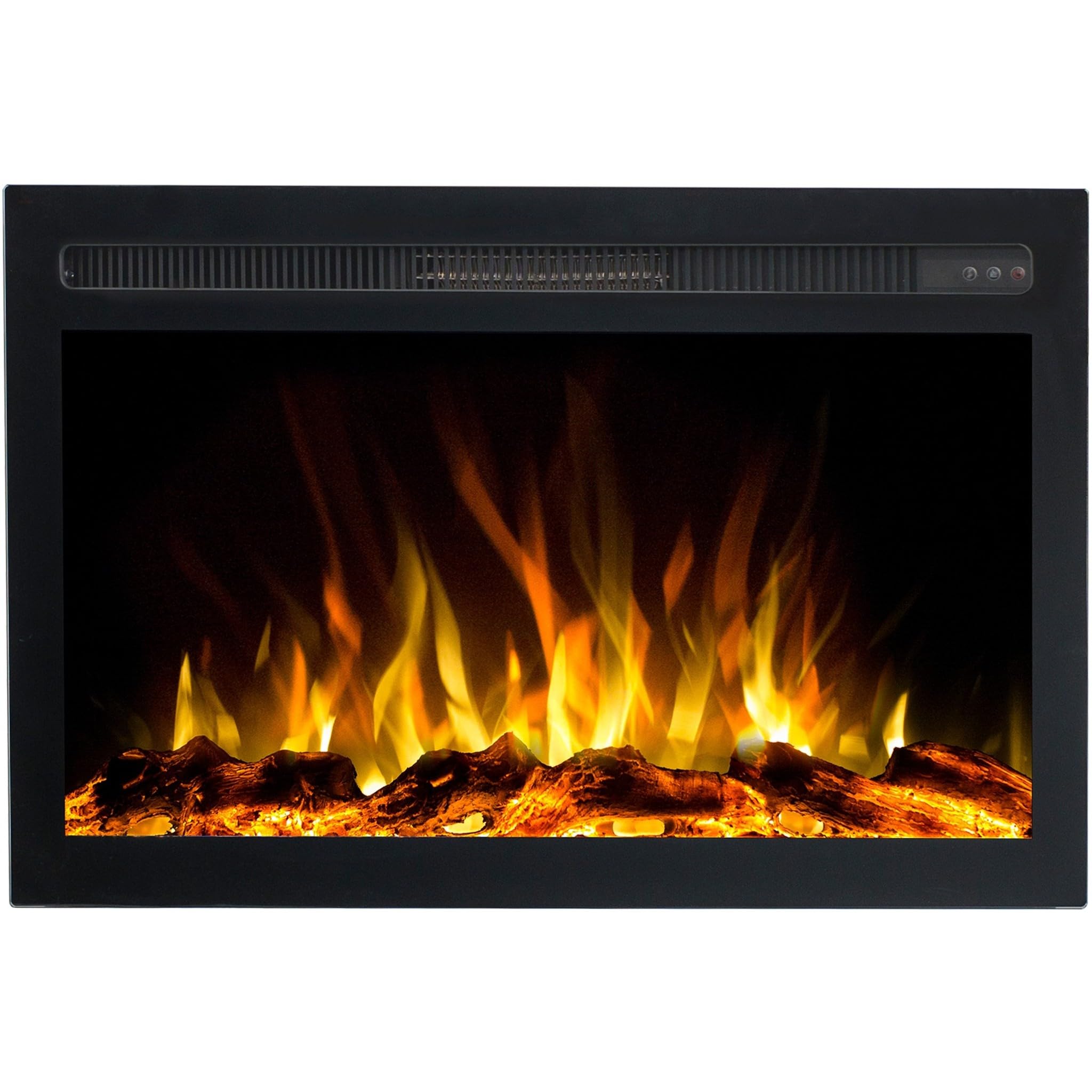 Emotion Flame Infinity - Cartucho eléctrico para chimenea eléctrica, empotrable de alta calidad, 71 x 14 x 50 cm, chimenea LED con calefacción de 750/​1500 W