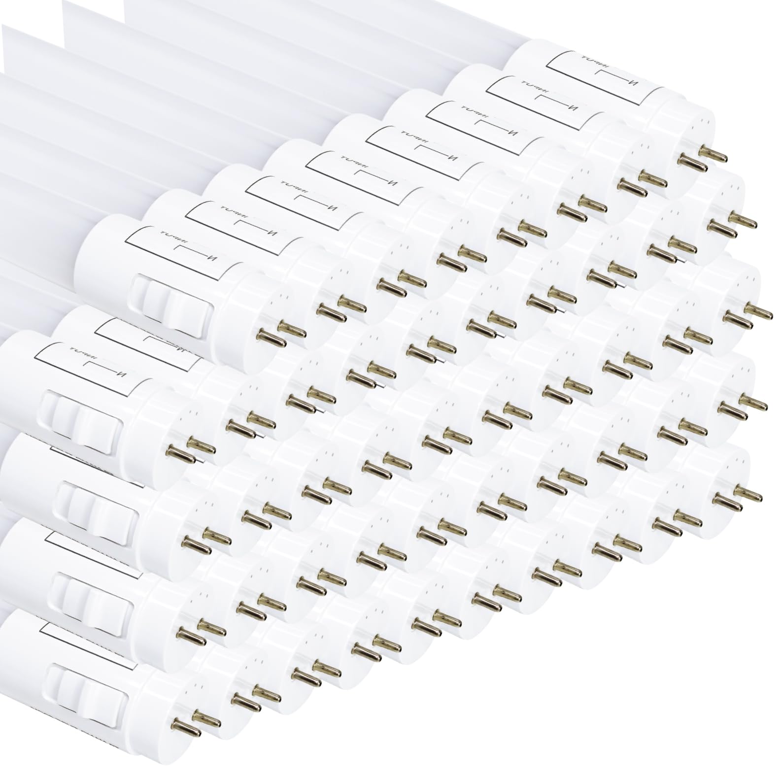 LED ATOMANT Pack 48x Tubo LED 120cm 18W, CCT (Selector de Color Blanco Calido, Neutro y Frio), 2200 Lumenes, Cebador LED incluido, T8 Standard