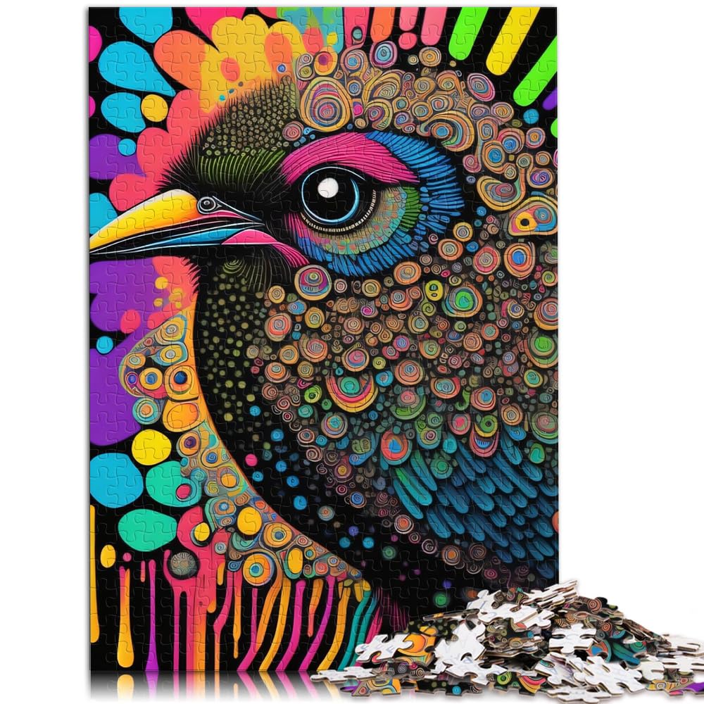 Puzzle Adult colorful animals 1000 Piece Jigsaw Puzzles For Teens and Adults Cardboard Puzzles Brain Teaser Game Size: 26x38cm — image 1