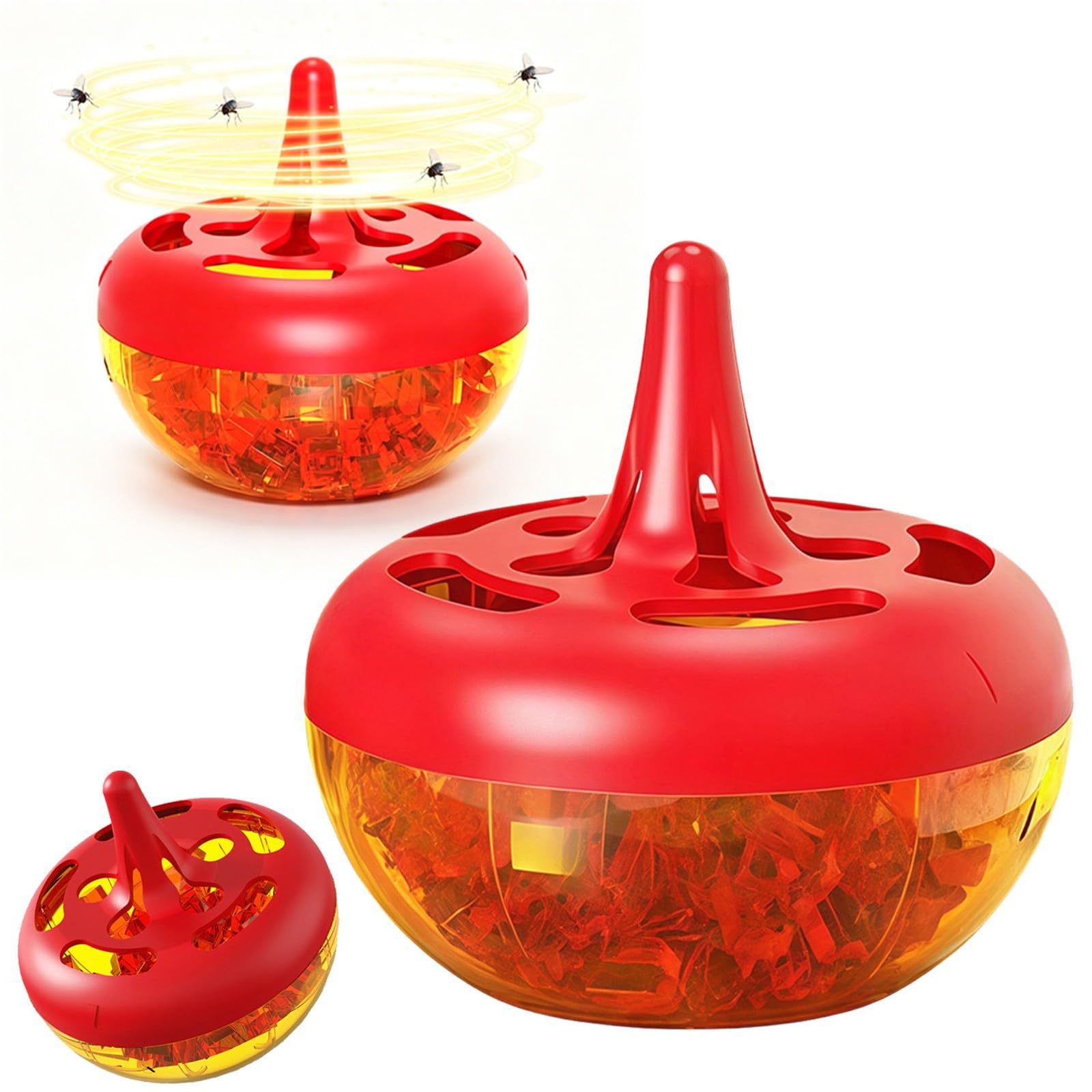 Fruit Fly Traps Indoor/outdoor, Wasp Trap Effective No Baited Indoor,Fruits Catcher Trap Reusable Fruits Traps, Non-Toxic Kitchen & Orchard Pest Control,Easy to Use for Kitchen,Home (D-01#) — image 1