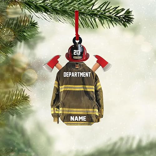 Miniatura 2 de Personalized Fireman Christmas Ornaments, Firefighter Gifts, Firefighter Christmas Ornament, Fireman Ornament, Fireman Gifts, Firefighter Decorations