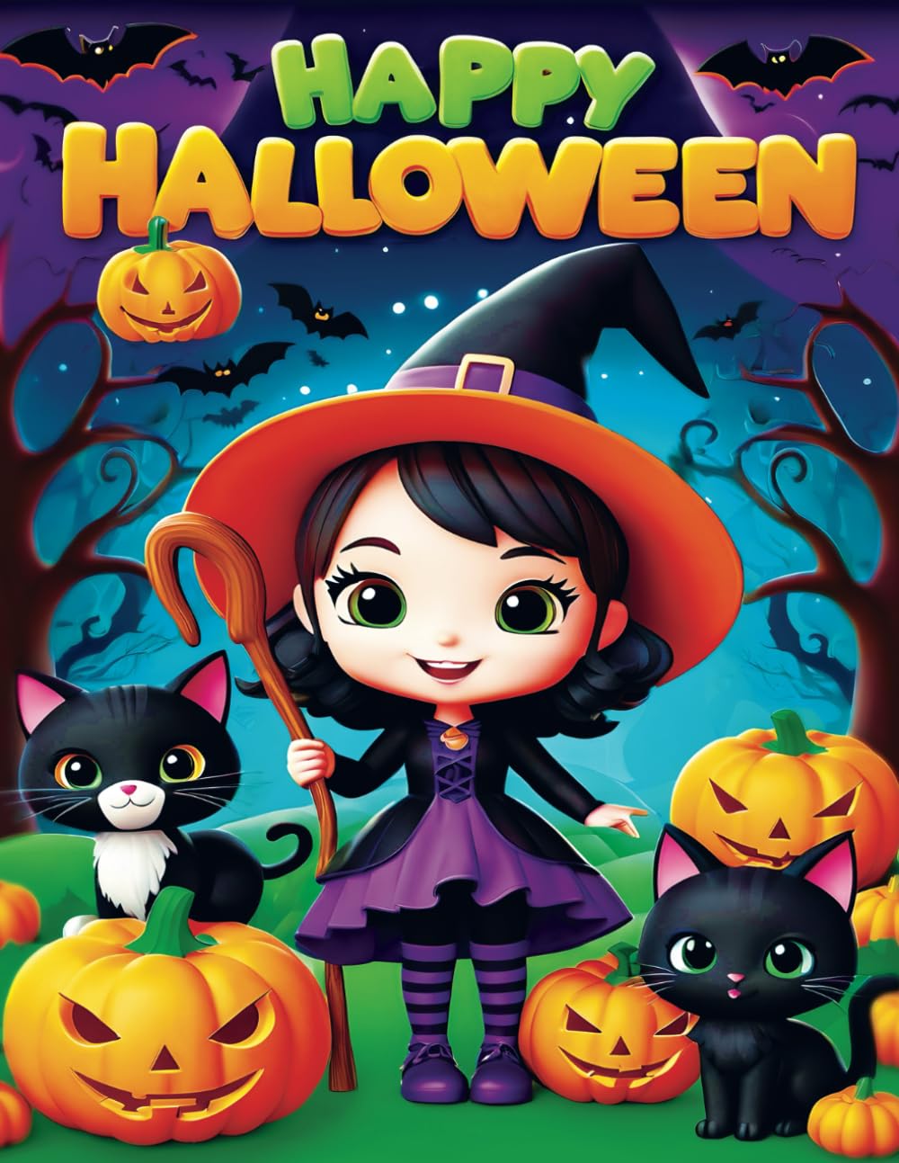 Halloween Coloring Book for Kids Ages 3-10: Fun and Creative