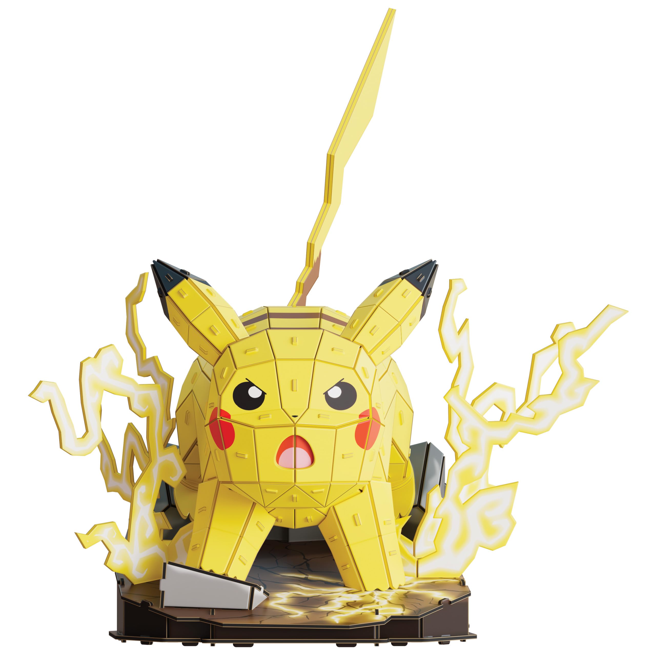 Puzz4d - Maqueta Pikachu de 201 Piezas - Puzzle 3D Pokemon Pikachu de 33 cm - Maquetas para Construir Adultos y Niños - Puzzles para Adultos y Niños - Juegos de Mesa