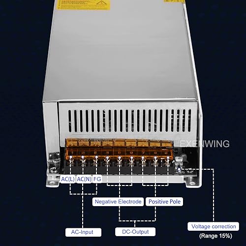 Miniatura 5 de EXENWING Adaptador de fuente de alimentación conmutada DC 12V 83Amp 1000Watt SMPS AC 110V  220V a DC 12V Convertidor de transformador regulado de