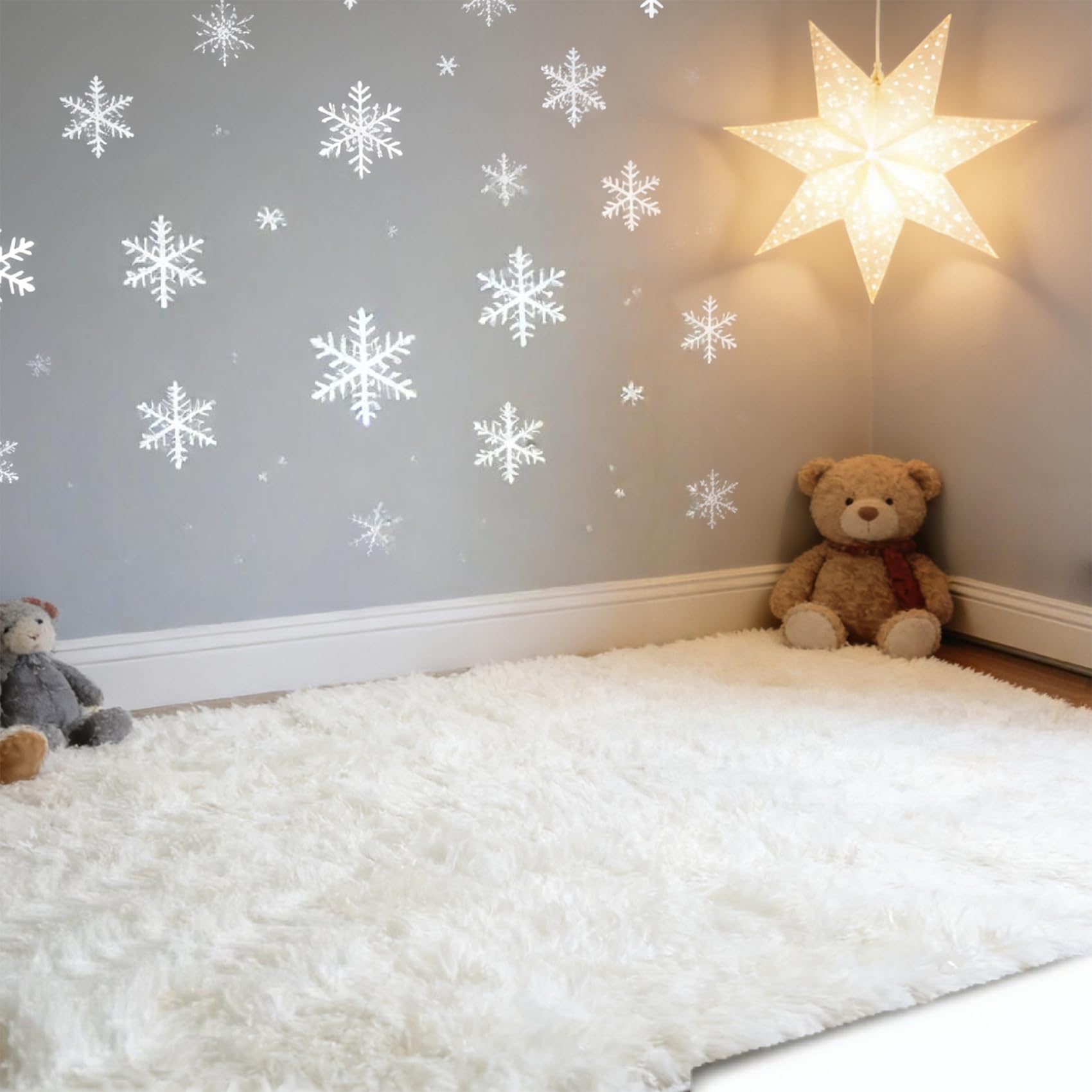 Tapis shaggy antidérapant et doux pour un sol sécurisé